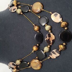 Glass Beads Tortious Shell Necklace